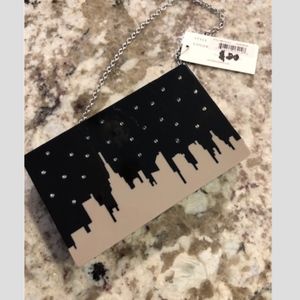 SONDRA ROBERTS Skyline purse w/chain  handle